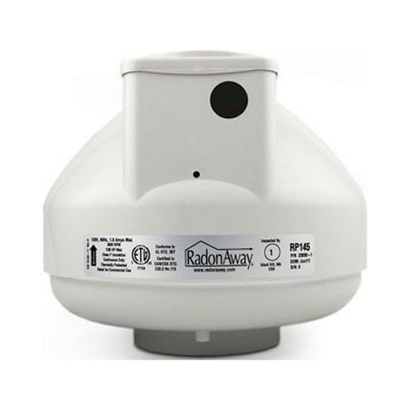 RadonAway 23030-1 RP145 Radon Mitigation Fan, 4"