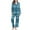 Blue, variant on ibuvkizy Pajamas for Women Set,Ladies' Casual Fashion Christmas Printed Long Sleeved Lapel Set Casual Top Pants Pajama Set Light Blue,S