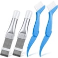 thumbnail image 1 of 4pcs Air Conditioning Rib Comb Fin Cleaner & Brush Condenser Fin Straightener Evaporator Cleaner Radiator Repair Cleaning Tool (Blue), 1 of 5