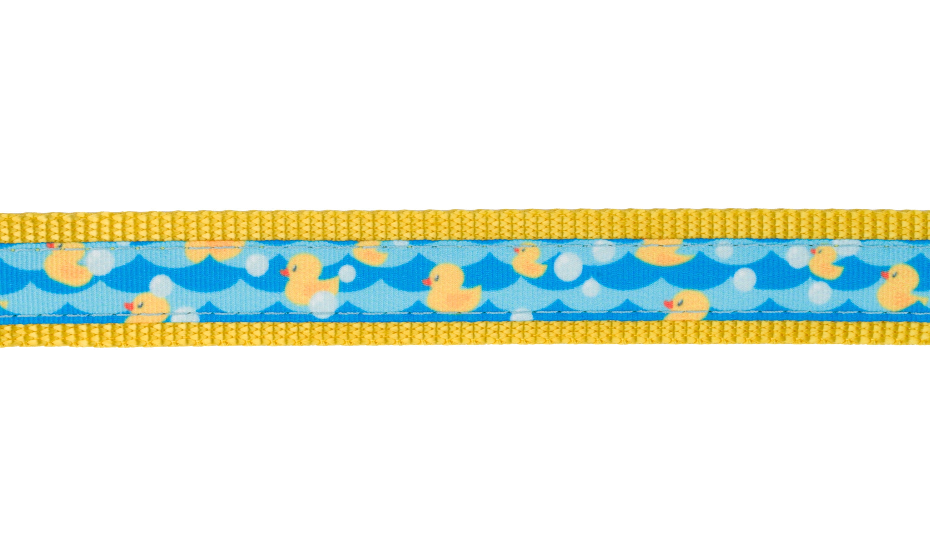 Country Brook Design - 5/8 Inch Just Ducky Ribbon on 1 Inch Gold Nylon Webbing (20 Yards)