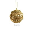 thumbnail image 3 of Mecorevxz 3.15" Glitter Christmas Balls Ornaments Set Christmas Ball,Xmas Sequin Foam Hanging Ornament Decorative Hanging for Tree Home Wedding Holiday Party Decor(B), 3 of 7