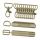 thumbnail image 5 of 50 Uds llavero ganchos giratorios ganchos giratorios llavero con llavero deslizante gancho giratorio a granel Hardware para bolsa de fabricación de, 5 of 8
