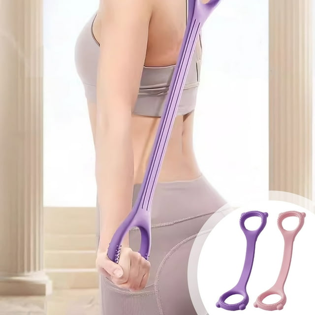 Xihbxyly Correa Elástica de 18 Kg, Cinturón de Yoga para Hombros y Espalda, Alta Resistencia a La Tracción para Mayor Flexibilidad, Herramienta de Ejercicio Portátil, Fitness para Mujeres, Tamaño 50