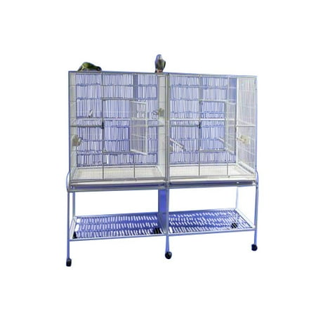 A Cage Co. Double Flight Bird Cage with Divider