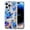 Blue Flower, variant on for iPhone 16 Case Compatible with MagSafe, Clear Floral Case with Flower Branch Pattern for Girls Women Slim Fit Cute Hard Back Shockproof Phone Case for iPhone 16, Blue Flower