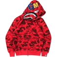 thumbnail image 1 of Shark Ape Bape Sudadera con capucha Estampado de camuflaje Suéter de poliéster Chaqueta con capucha holgada informal con cremallera para hombres Mujeres Raoliang, 1 of 4