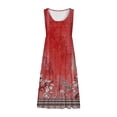 thumbnail image 4 of yunLCZ Women's Button Down Shirts Summer Dresses For Women Plus Size Beach Dress Casual Sundresses Sexy Sleeveless Dress Flowy Midi Dresses Work Office Casual Blouse, 4 of 4