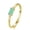Gold, variant on New S925 Sterling Silver European And American Fashion Simple Ring Female Imitation Tourmaline Paraiba Ins Fine Ring Wholesale Jewelry