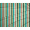 thumbnail image 3 of oneOone Tissu Polyester Lycra Multicolore Rayé Décor Tissu Imprimé BTY 56 Pouces de Large, 3 of 3
