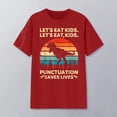 thumbnail image 2 of Womens Athletic Tops Graphic Print Short Sleeve T Shirt Casual Crew Neck Tee Soft Everyday Basic Top for Women Red XL, 2 of 3