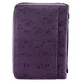 thumbnail image 2 of Christian Art Gifts Purple Faux Leather Bible Cover for Women  All Things Through Christ- Philippians 4:13  Zippered Case for Bible or Book w/Handle Christian Art Gifts, 2 of 7