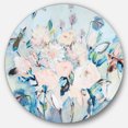 thumbnail image 1 of Designart 'fleurs Roses Abstraites' Art Mural en Métal de Ferme, 1 of 3