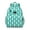 Greenish-blue-12, variant on Hawaiian Print Waterproof Backpack - Breathable Padded Student Bag with Side Pockets