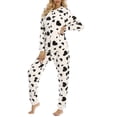 thumbnail image 3 of Baqcunre Ladies Red Love Printed Long Sleeve Zipper Hooded Ear Jumpsuit,L,Womens Pajamas,Onesie Pajamas For Women,Lounge Sets For Women,Long Sleeve Jumpsuit For Women,Womens Clothes,White, 3 of 8