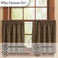 thumbnail image 5 of Park Designs Sturbridge Window Tiers - Black, 5 of 6