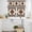 Brown Gray, variant on Brown Gray Boho Kitchen Curtains Sets for Windows 36 Inch Length, Southwestern Ethnic Abstract Geometric Rod Pocket Window Treatments Tier Curtains and Valances Set for Bedroom/Bathroom