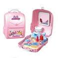 thumbnail image 3 of Kids Pretend to Play Set Toys  Children‘s Simulation Jewelry Dressing Table Toothbrush Tool Set Kitchen Tableware with Backback Box for Boys Girls  White, 3 of 8