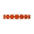 thumbnail image 1 of 1.05 ct Brilliant Round Cut Simulated Red Diamond 18K Rose Gold Stackable Band SZ 7.75, 1 of 6