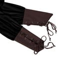 thumbnail image 6 of LEKWK Renaissance Costume Men Medieval Pirate Shirt Pants with Belt Lace Up Long Puff Sleeve Renaissance Costume Vintage Gothic Viking Outfit, 6 of 7