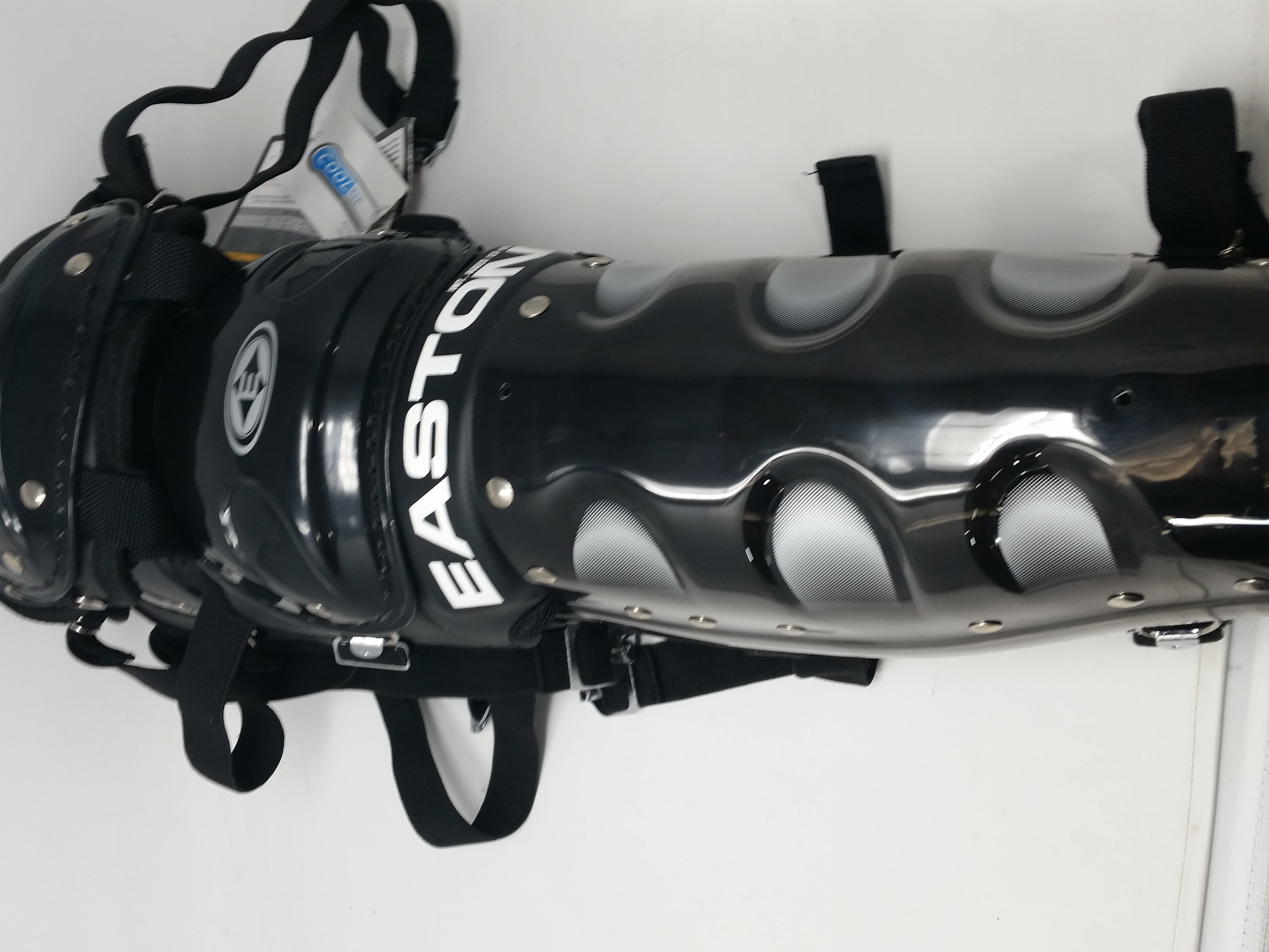 New Easton Leg Guards Stealth Intermediate Baseball Catcher's Black