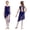 Navy Blue, variant on Girls Shiny Sequins Ballet Leotard Dress Backless Mesh Skirted Gymnastics Leotard Lyrical Dance Costume Red 10
