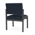 thumbnail image 5 of Lenox Steel Reception Waiting Armless Guest Chair / Charcoal Steel / Blue, 5 of 5