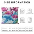 thumbnail image 5 of YINGXI  Watercolor Flamingos Pillowcases Abstract Animal Art Painting Pillow Case Decorative Throw Pillow Cover for Home Sofa Office 20x20in, 5 of 5