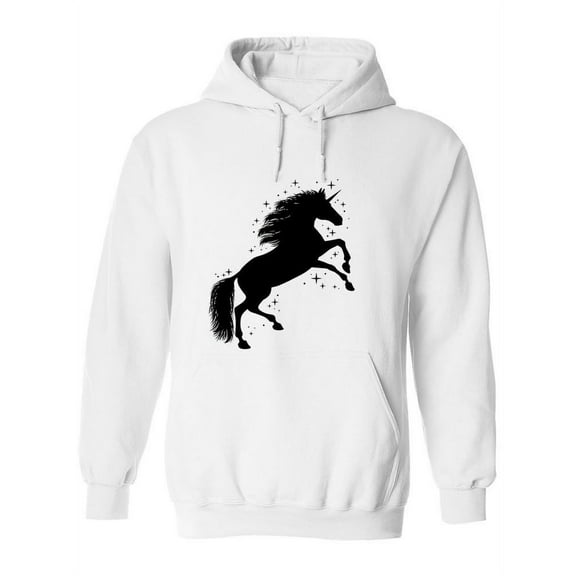 Unicorn Silhouette Hoodie Women -Image by Shutterstock, Female Small