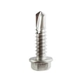 thumbnail image 2 of #12 x 3/4" Hex Washer Head Self Drilling Tek Screws, Stainless Steel 410, Full Thread, Plain Finish, Self-Drilling, Quantity 25 By Fastenere, 2 of 6