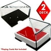 Brybelly 2 Deck Professional Grade Acrylic Discard Tray