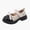 Beige, variant on Viluyesy Girls Mary Janes Kids Bowknot Platform Tweed Patent Leather Shoes Black Size 12.5 Little Kids