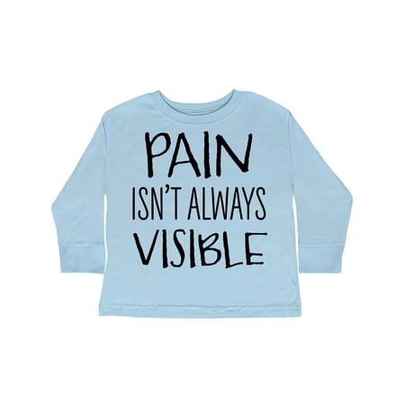 

Inktastic Pain Isn t Always Visible Chronic Pain Awareness Gift Toddler Boy or Toddler Girl Long Sleeve T-Shirt