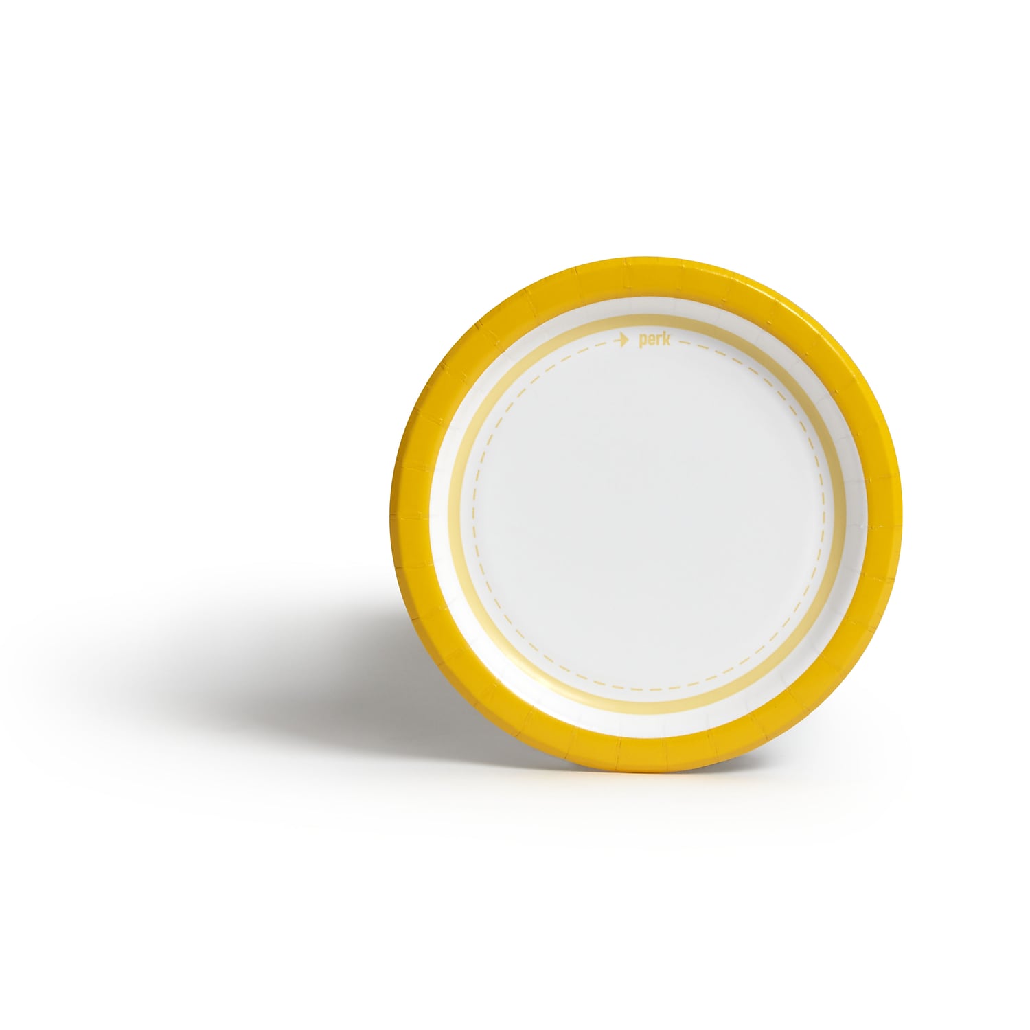 Perk Paper Plates 6 Yellow/White 125/Pack PK54328