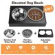 thumbnail image 3 of Dog Bowls Stand 3 Adjustable Height Pet Slow Feeding Dish Bowl Elevated Food Water Feeders Table for Small Medium Large Dogs ShopWise Round, 3 of 7