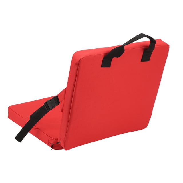 Outdoor Foldable Chair, Outdoor Chair With Backrest Soft Sponge Cushion Back Chair For Stadium And Beach