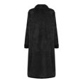 thumbnail image 3 of Women Mens Plush Robes Winter Fleece Warm Comfy Solid Color Long Sleeve Bathrobes Belted Sleepwear with Pockets, 3 of 6