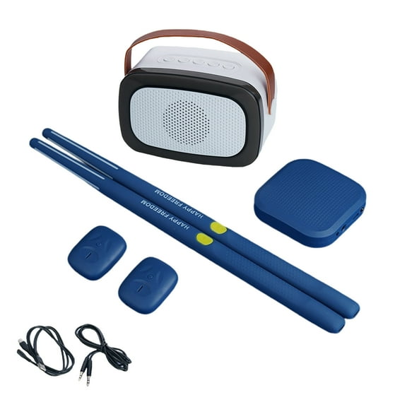 Portable Virtual Drum Electric Air Drum Set with Drumsticks Light Weight Air Drum Musical Instruments Gift for Beginner