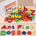 thumbnail image 2 of CNKOO 52 Pcs Magnetic Alphabet Letters Wooden Color Recognition Toy Child, 2 of 8