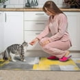 thumbnail image 4 of Yellow Modern Abstract Art Painting Kitchen Mats for Floor 2PCS Cushioned and Non-Skid Washable Floor Mat for Home Kitchen Decor or Office 17x29+17x47 Inch, 4 of 7