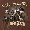 thumbnail image 2 of Three Stooges T-Shirt Why I Oughta Unisex Graphic Tee For Men & Women, 2 of 7