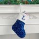 thumbnail image 1 of JeashCHAT - Medias navideñas con lentejuelas y puños de punto, monograma, letras bordadas, para colgar en el árbol de Navidad o la chimenea, 1 of 3