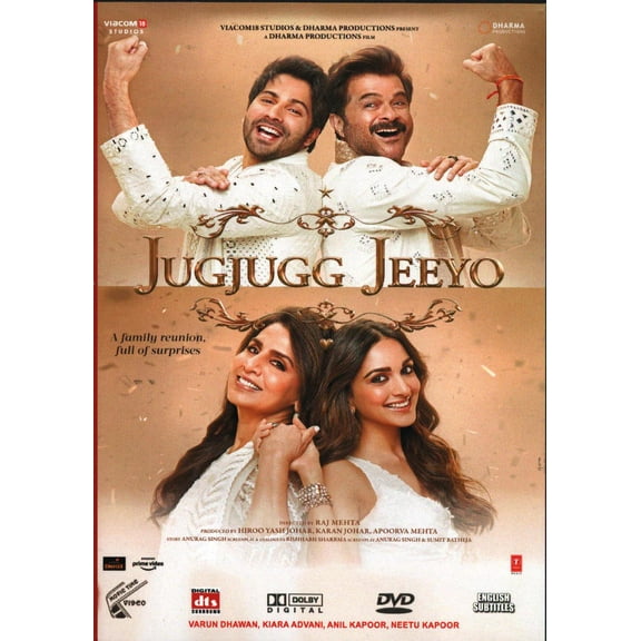 JugJugg Jeeyo Hindi Movie DVD stg: Varun Dhawan, Kiara Advani,Anil Kapoor, Neetu Kapoor