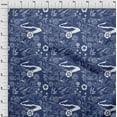 thumbnail image 4 of oneOone Cotton Poplin Blue Fabric Asian Japanese Pattern Dress Material Fabric Print Fabric By The Yard 56 Inch Wide, 4 of 4