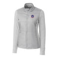 thumbnail image 2 of Women's Cutter & Buck  Gray South Bend Cubs Stealth DryTec Hybrid Quilted Full-Zip Windbreaker Jacket, 2 of 3