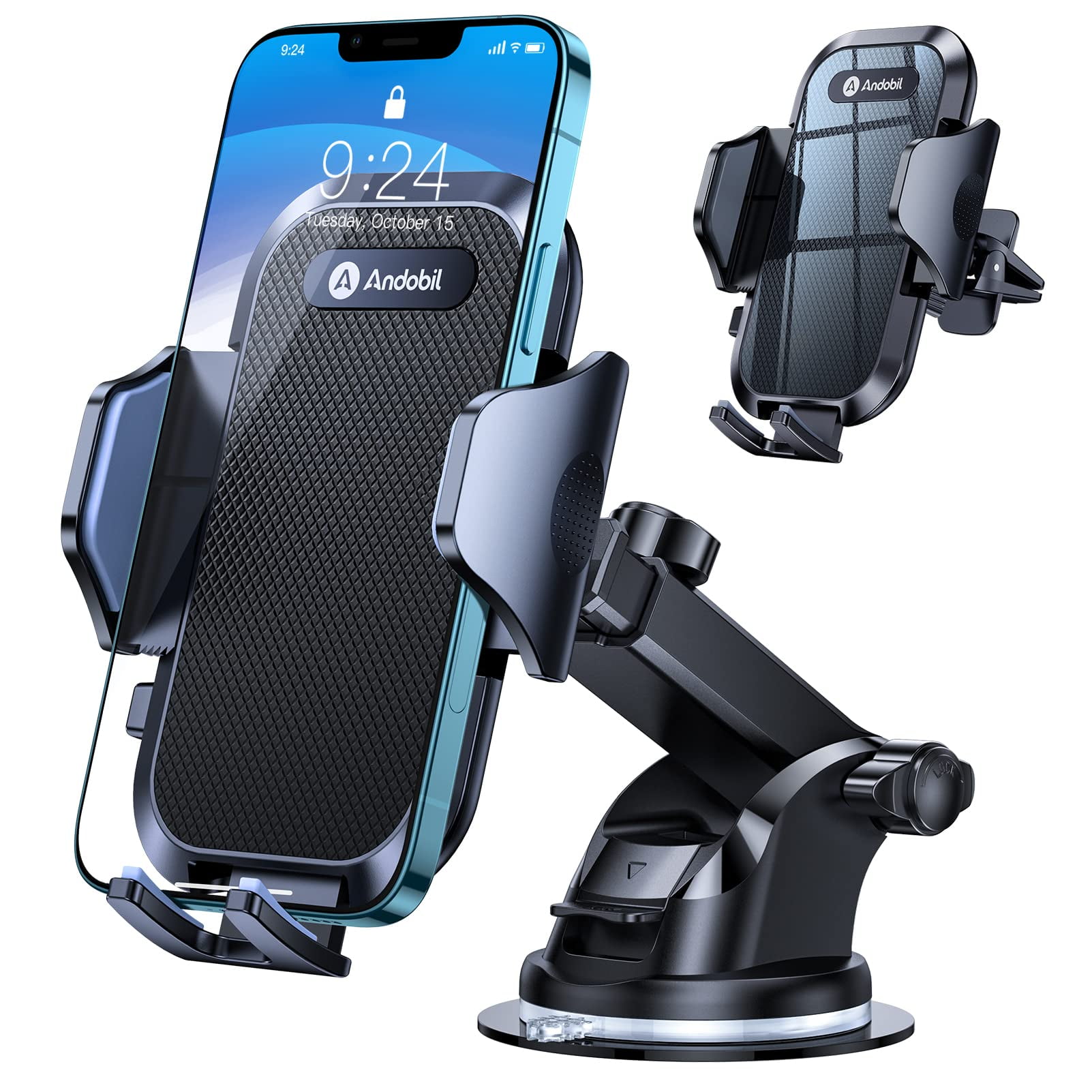 JEEXI Strong Phone Holder Car Mount, Super Powerful Suction Dashboard  Windshield Cellphone Holder, Hands Free Universal Air Vent Mount for  Automobile, Truck, SUV 