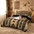thumbnail image 3 of meiyoeat Vintage Aztec Geometric Duvet Cover King For Boys,Rustic Boho Style King Bedding For Kids,Black Reversible,3-Piece(No Comforter), 3 of 6