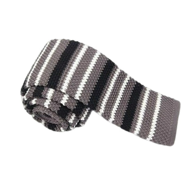 pitrice Cravate Mince pour Homme, Mince, Unie, Formelle, Tricotée
