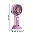 thumbnail image 3 of YYV Portable USB Rechargeable Handheld Fan Minimalist Design Quiet Personal Cooling Fan Perfect For Students Travel Outdoor Office Pocket Fan Rechargeable Mini Fan, 3 of 6