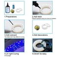 thumbnail image 4 of 10 Pieces 30ML Upgrate Hard Type Crystal Clear Resin, UV Glue Ultraviolet Curing, Solar Cure Sunlight Activated Resin Clear Adhesive Glue for Jewelry Making Craft Decoration, 4 of 6