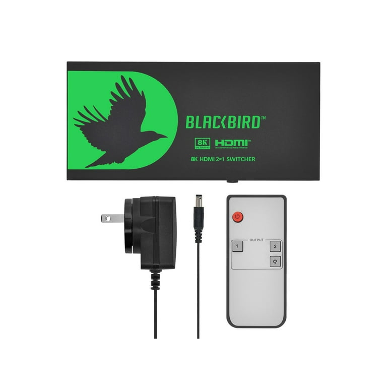 Blackbird 8K60 2x1 HDMI Switch, HDMI 2.1, HDCP 2.3 